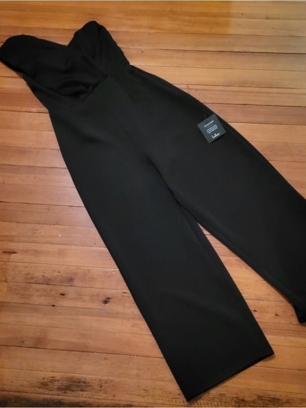 Lulu’s Black One Shoulder Wide-Leg Jumpsuit